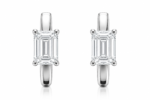 Earrings 14KW EM F VS+ 2ctw 2.1gms LGD