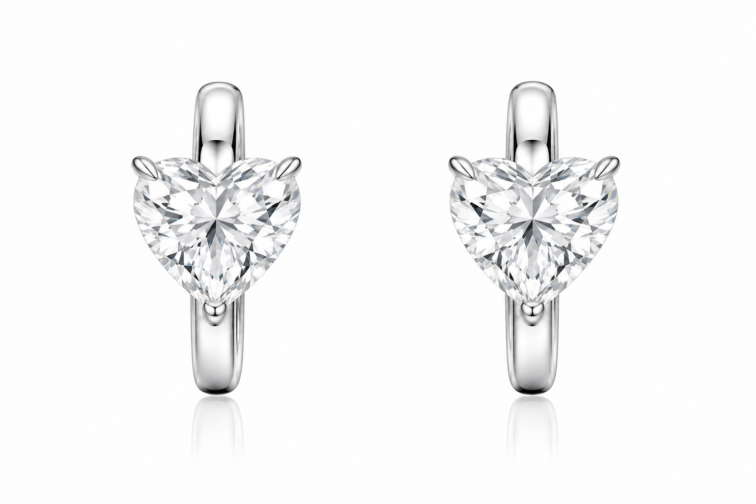 Earrings 14KW HS F VS+ 2ctw 2.48gms LGD Earrings 14KW HS F VS+ 2ctw 2.48gms LGD - Image 1