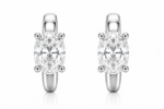 Earrings 14KW OV F VS+ 2ctw 2.3gms LGD
