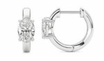 Earrings 14KW OV F VS+ 2ctw 2.3gms LGD - Image 2