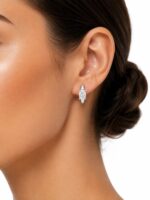 Earrings 14KW OV F VS+ 2ctw 2.3gms LGD - Image 4