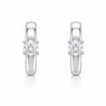 Earrings 14KW RD F VS+ 1ctw 1.95gms LGD